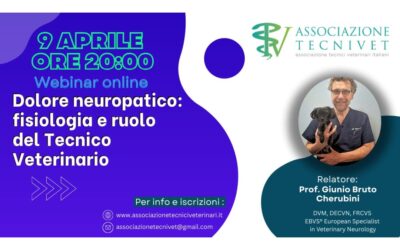 Webinar: Dolore Neuropatico – Fisiologia e Ruolo del Tecnico Veterinario
