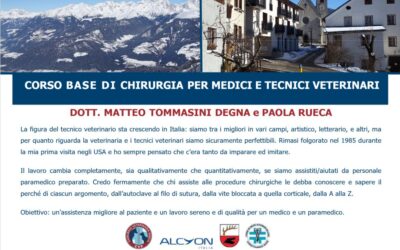 Corso Base di Chirurgia per Medici e Tecnici Veterinari